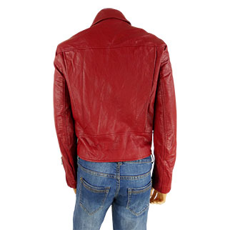 Veste rouge en simili cuir - femme - Zara - taille M - Très bon état - Photo 2